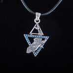 Animal Collection // Whale Pendant // Silver + Blue