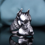 Animal Collection // Dog Ring // Silver (9)