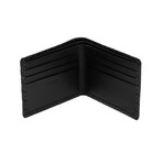 Diamond Frame // Men's Folded Wallet (Black + Black)