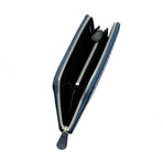 Diamond Frame // Zipped Coin Purse (Large) (Black + Black)