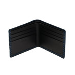 Diamond Frame // Men's Folded Wallet (Black + Black)
