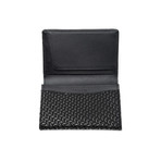 Chevron-S // Business Card Case (Black + Black)
