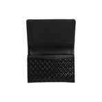 Diamond Frame // Business Card Case (Black + Black)