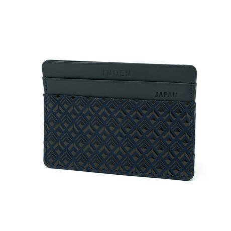 Diamond Frame // Card Case (Black + Black)