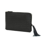Diamond Frame // Pouch Clutch (Black + Black)