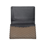 Chevron-S // Business Card Case (Black + Black)