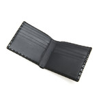 Studs // Men's Folded Wallet // Black + Black