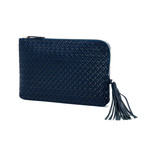 Diamond Frame // Pouch Clutch (Black + Black)