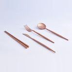 BYO Cutlery Full Set // Rose Gold