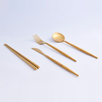 BYO Cutlery Full Set // Classic Gold