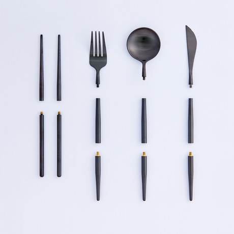 BYO Cutlery Full Set // Noir