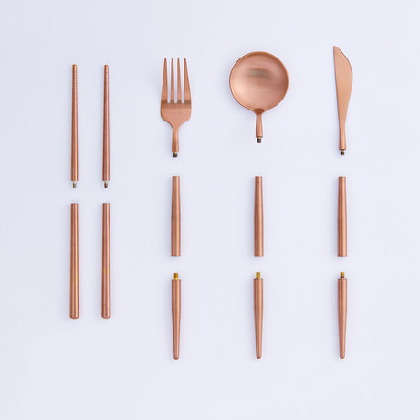 BYO Cutlery Full Set // Rose Gold