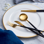 BYO Cutlery Full Set // Noir Gold