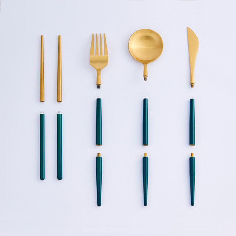 BYO Cutlery Full Set // Juniper Green