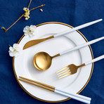 BYO Cutlery Full Set // Pearl Gold