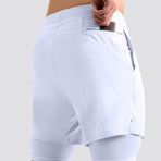Hi-Flex™ Training Shorts 7" Lined // White (Extra Small)