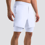 Hi-Flex™ Training Shorts 5" Lined // White (Extra Small)