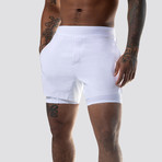Hi-Flex™ Training Shorts 5" Lined // White (Extra Small)