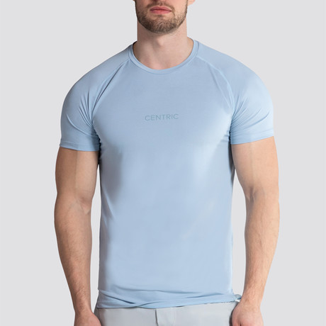 SilkTek™ Training Tee // Heather Light Blue (Extra Small)