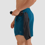 Hi-Flex™ Training Shorts 7" Unlined // Teal Green (Extra Small)