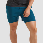 Hi-Flex™ Training Shorts 5" Lined // Teal Green (Extra Small)