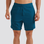 Hi-Flex™ Training Shorts 7" Lined // Teal Green (Extra Small)