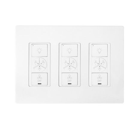 Carro Pioneer Smart Switch // 2-in-1 Fan Speed Control & Light Switch // 3-Gang