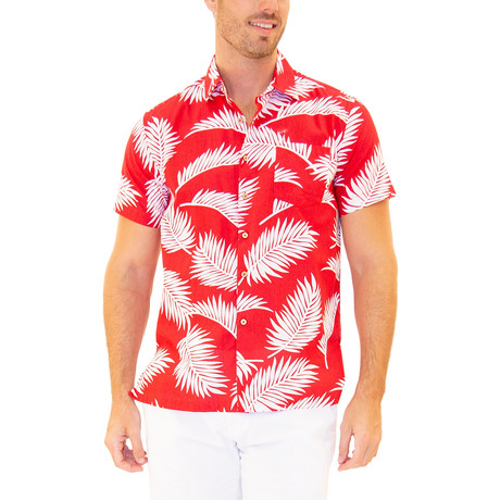 Mauka Hawaiian Shirt // Red (S)