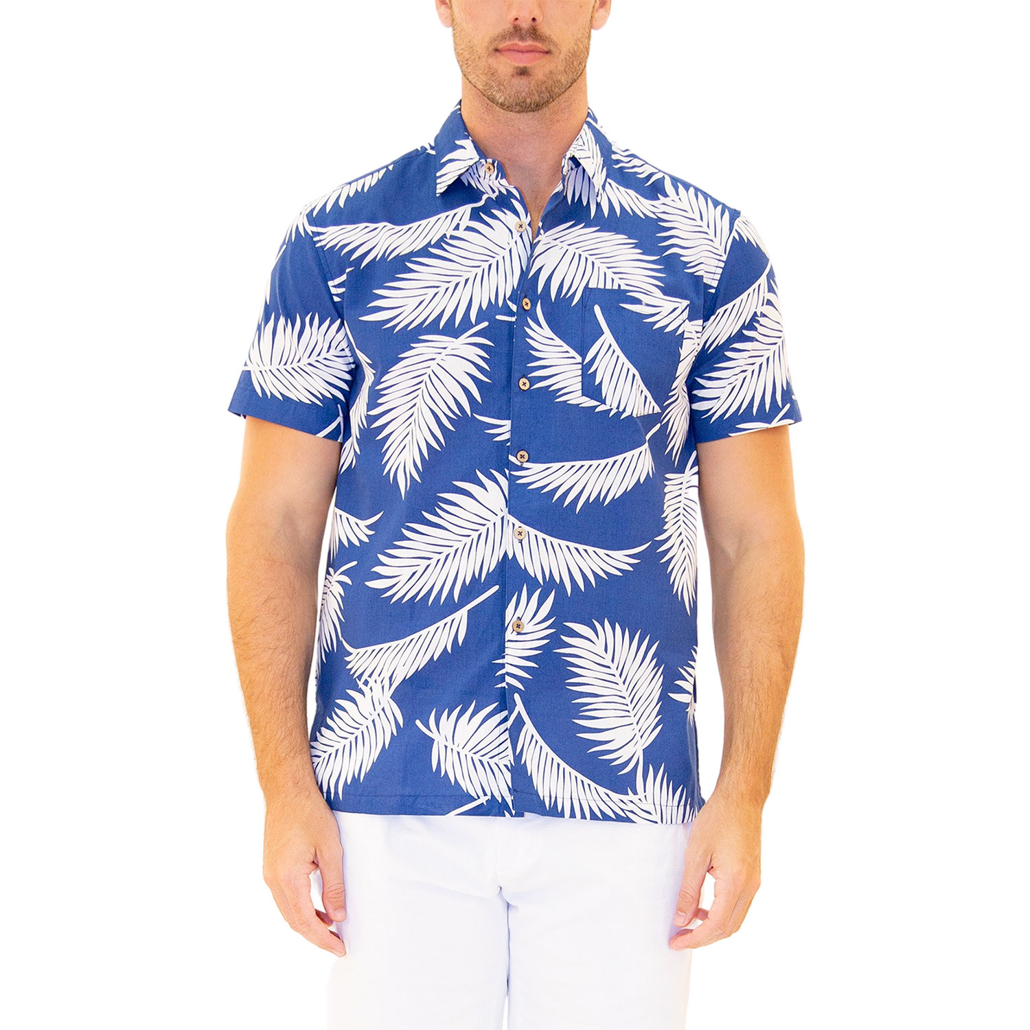 Makai Hawaiian Shirt // Navy (S) - BESPOKE - Touch of Modern