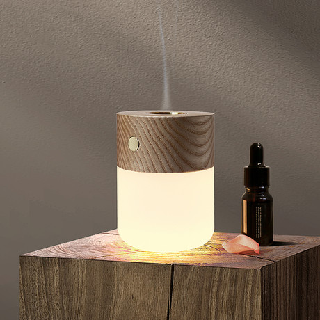 Smart Diffuser Lamp (Walnut)