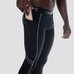 Ace Performance 3/4 Tights // Black (Small)