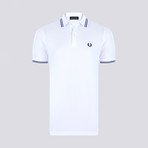 Tipped Polo Shirt // Blue + Ivy (XL)
