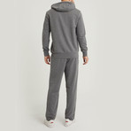 Rhys Striped Sweatsuit Set // Gray (2XL)