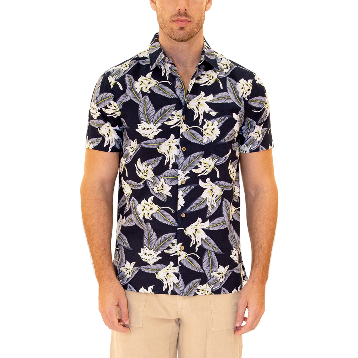 Oahu Hawaiian Shirt // Navy (M) - BESPOKE - Touch of Modern