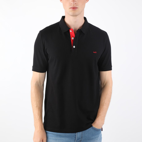 Paris Short Sleeve Polo // Black (S)