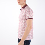 Lisbon Short Sleeve Polo // Ecru + Bordeaux (L)