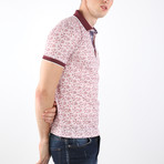 Lisbon Short Sleeve Polo // Ecru + Bordeaux (L)