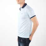 Stockholm Short Sleeve Polo // Ecru + Light Blue (M)