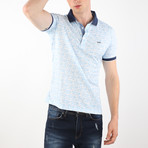 Stockholm Short Sleeve Polo // Ecru + Light Blue (M)