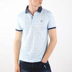 Stockholm Short Sleeve Polo // Ecru + Light Blue (M)