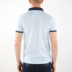 Stockholm Short Sleeve Polo // Ecru + Light Blue (M)