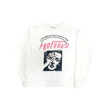 Lives in Fear Crewneck Sweatshirt // White (L)