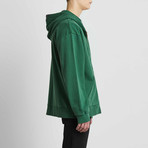 Classic Zip-Up Hoodie // Green (L)