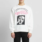 Lives in Fear Crewneck Sweatshirt // White (L)