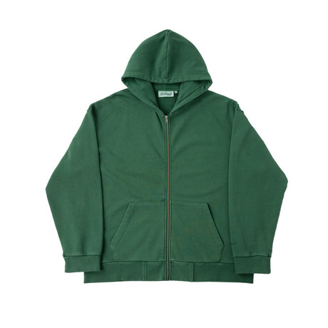 Classic Zip-Up Hoodie // Green (XS)