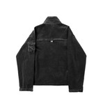 Corduroy Multi-Pocket Cargo Jacket // Black (L)