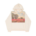 Scenic Sunset Graphic Hoodie // Cream (S)