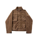 Corduroy Multi-Pocket Cargo Jacket // Brown (L)