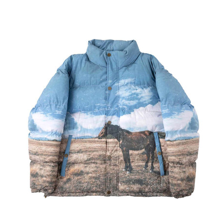 Scenic Horse Puffer Jacket // Multicolor (XS)