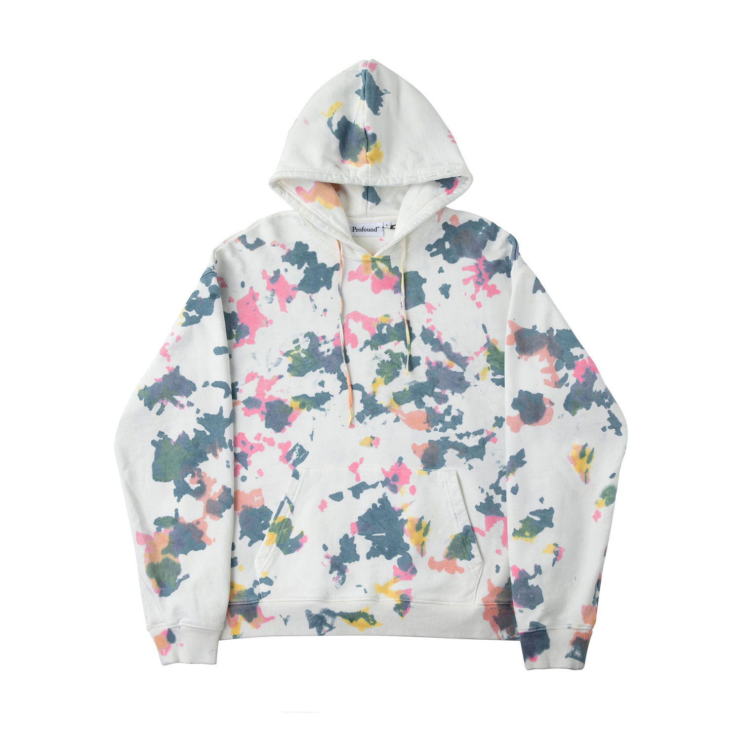 Mixed Dye Ink-Splatter Hoodie // Off-White (L) - Profound Aesthetic ...